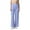 Blue, variant on Musuos Women's Wide Leg Pants Casual Stripes Print Elastic Waist Lounge Pants Going Out Trousers