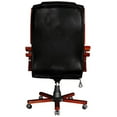 thumbnail image 7 of vidaXL Black Real Leather Office Chair High Back, 7 of 7