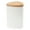 White, variant on HomeLife Toothpick Container Detachable Refillable Bamboo Lid Convenient Dining Table Toothpick Dispenser Kitchen Supplies