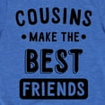 thumbnail image 3 of Instant Message - Cousins Make The Best Friends - Toddler And Youth Short Sleeve Graphic T-Shirt, 3 of 6