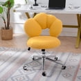 thumbnail image 2 of 360° Swivel Height Adjustable Teddy Fabric Office Chair Home & Study, 2 of 12