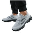 thumbnail image 6 of Rotm Men's Non Slip Running Shoes Ultra Light Breathable Casual Walking Shoes Fashion Sneakers Mesh Workout Sports Shoes Running Shoes Men Grey,Size 12, 6 of 7