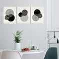 thumbnail image 4 of Black and White Wall Art Canvas Set Mid Century Boho Pictures Modern Geometric Lines Rounds Wall Decor Minimalist Bohemian Abstract Painting Artwork for Living Room Bedroom Office 12"x16"x3Pc, 4 of 7