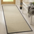 thumbnail image 4 of SAFAVIEH Natural Fiber Keane Solid Sisal Area Rug, Natural/Dark Grey, 4' x 6', 4 of 9