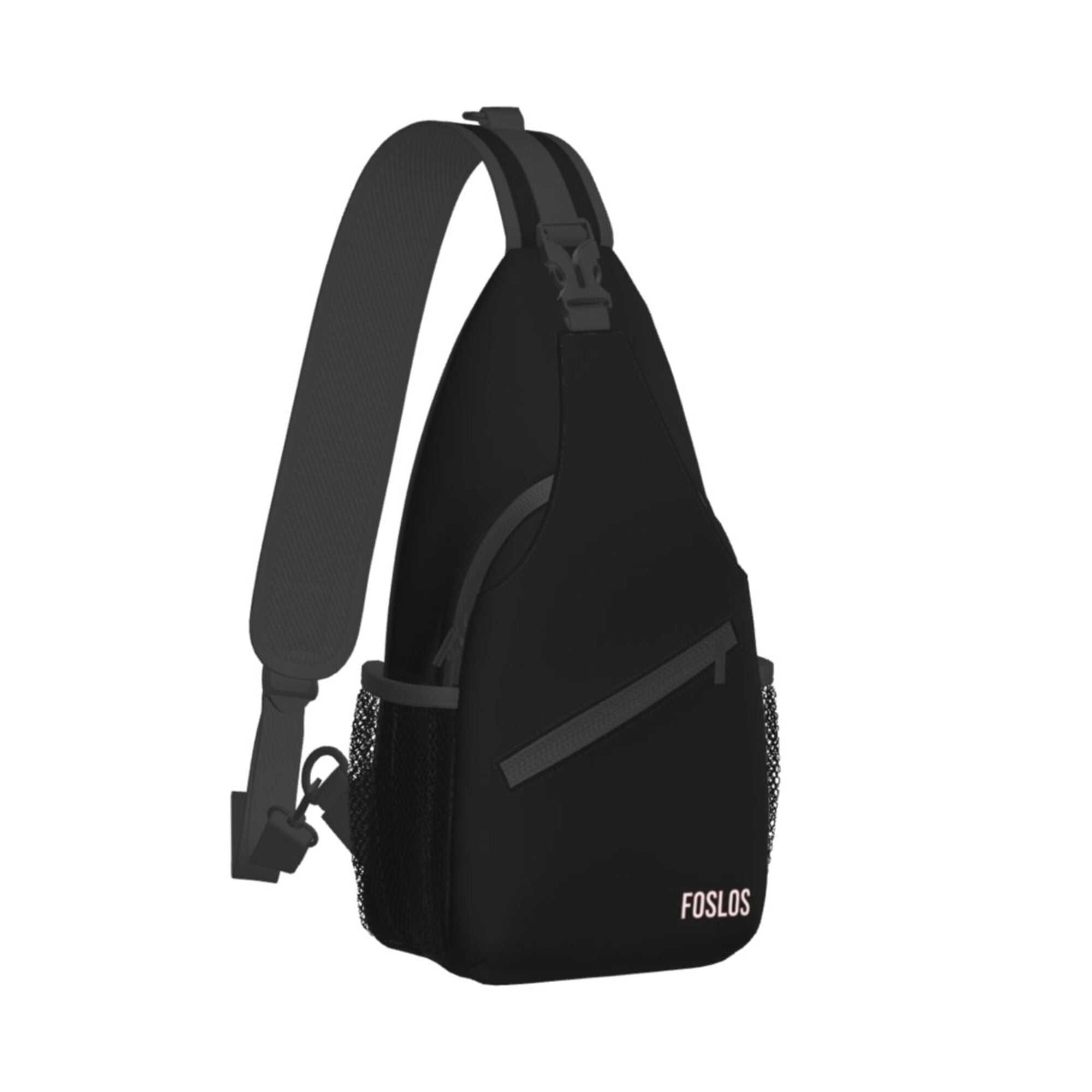 Foslos Chest Sling Bag Shoulder Backpack Crossbody Bag Sport Chest Bag for Men Outdoor Running