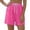 Hot Pink, variant on Breathable Shorts for Summer Casual Beach High Waist Elastic Waistband Comfortable Cycling Shorts for Women Volleyball Shorts Womens Shorts Waist Trainer for Women's Short Heels Short