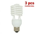 thumbnail image 3 of Satco S6275 - 23 watt; Mini Spiral Compact Fluorescent; 4100K; 82 CRI; Medium base; 120 volts; 3-pack, 3 of 4