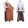 thumbnail image 2 of Thiened Leather Apron for Welding Oil Resistant Waterproof Fireproof Protective Workwear, 2 of 5