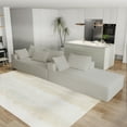 thumbnail image 5 of Miekor Furniture Modern Upholstered Sectional Sofa Couch Set,Modular 108" L Shaped Sectional Living Room Sofa Set With 6 Pillows,Free Combination Sofa Couch for Living Room,Bedroom W4US0183, 5 of 9