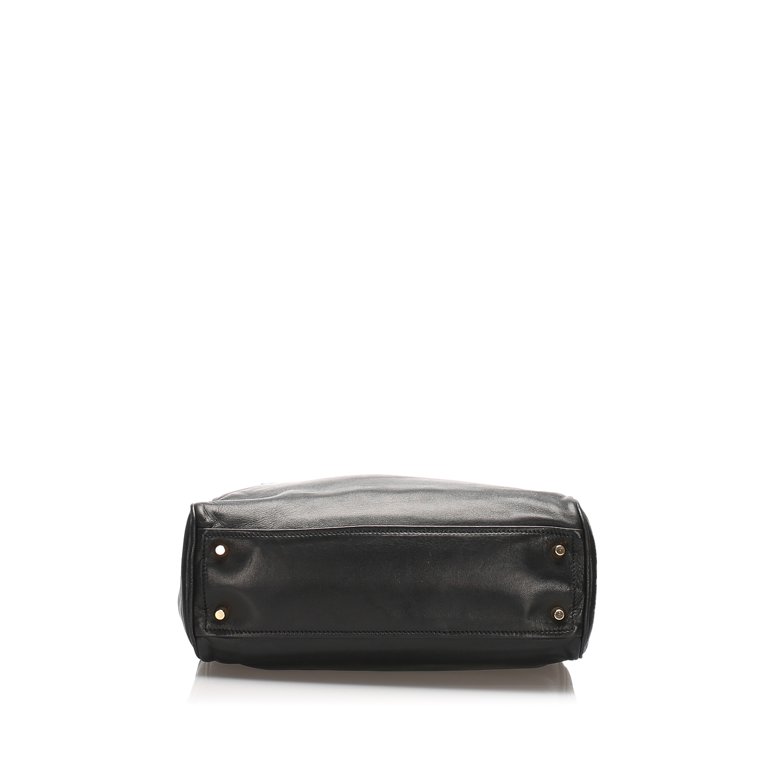 Prada Wallet On A Chain Leather Shoulder Bag in Black