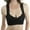 Black, variant on Women's Galloon Sheer Lace Racerback Bralette - Blush - X/S