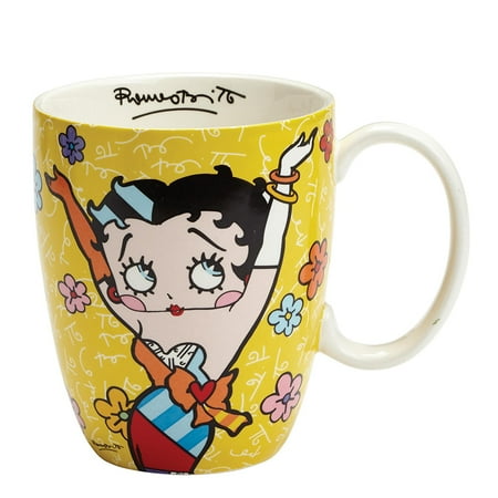 Betty Boop Coffee Mug - Betty Boop by Britto Yellow Mug, 4.25