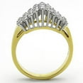 thumbnail image 3 of Womens Ring Damond Mountain Stainless Steel Ring with AAA Grade CZ in Clear, 3 of 4