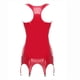 thumbnail image 4 of Minivestidos sin mangas con sujetador abierto en el pecho de charol para mujer, con Clips de liga, vestido calado con cremallera, aspecto húmedo, ropa de fiesta y discoteca, 4 of 5