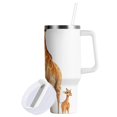 thumbnail image 3 of Giraffes 40 oz Tumbler Insulated&nbsp;Travel Mug Leak Proof Water Bottles Glasses Fits in Car Cup Holder, 3 of 8