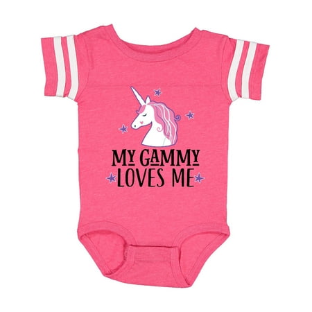 

Inktastic My Gammy Loves Me Unicorn Gift Baby Girl Bodysuit