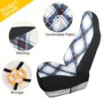 thumbnail image 3 of ALAZA Checkered Plaid Pattern Car Seat Covers 2 PCs Universal Auto Front Seats Interior Protector, 3 of 7
