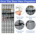 thumbnail image 6 of 35 Pockets Over The Door Shoe Organizer, Hanging Shoe Rack for Door Large Mesh Closet Shoe Holder, 6 of 8
