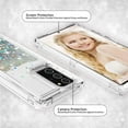 thumbnail image 3 of For Samsung Galaxy Note 20 Case,Clear Liquid Glitter Waterfall Bling Protective Case for Galaxy Note 20 - Silver, 3 of 6