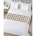 thumbnail image 5 of Xipuska Brown Plaid Bed Runners for Queen Size Bed, Decorative Bed Throws for Foot of Bed, Spring Summer Farmhouse Buffalo Checkered Bed Runner Sofa Throw Bedding Scarf Protector Slipcover, 5 of 6