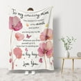 thumbnail image 2 of Sister Blanket, Sister Birthday Gift Ideas - Cute Pink Throw Blanket 60 * 50Inch - Sister Gift from Sister or Brother, Big Sister Gift from Little Sister, Happy Birthday Blanket, 2 of 5