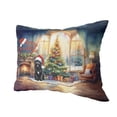 thumbnail image 2 of Merry Christmas Newfoundland Santa Hat Xmas Tree Winter Holiday Pillow Cushion Double Sided Newfie Dog Lover Gifts Throw Pillow - 01013, 2 of 4
