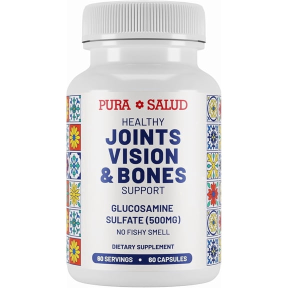 Pura Salud Glucosamine Sulfate Capsules, 500 mg, 60 Count