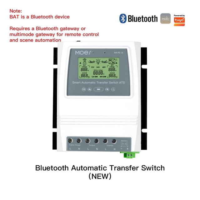 Automatic ATS Dual Power Transfer Switch Solar Charge Controller For Solar Wind System DC 12V 24V 48V On/off Grid ,Easy to Installation