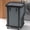 Gray, variant on Laundry Hamper 3 Section with Lid,230L Rolling Dirty Clothes Hamper Grey | Laundry Basket with Wheels,Laundry Organizer Storage Cart with Sturdy Metal Frame and Wooden Handle for Laundry Room, Hotel