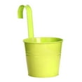 thumbnail image 2 of OUSITAID Hanging Flower Pot Sturdy Natural Style Iron Exquisite Metal Bucket for Balcony, 2 of 9