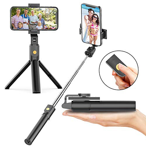 ongeduldig Machtig Sentimenteel Selfie Stick Tripod with Bluetooth Wireless Remote, 3 in 1 Extendable Selfie  Stick with Tripod Stand for iPhone 11/11 Pro/11 Pro Max/X/XR/XS/XS MAX/8/8  Plus/7,Galaxy S10/S9 Plus/S8 Plus/Note 10/8 - Walmart.com