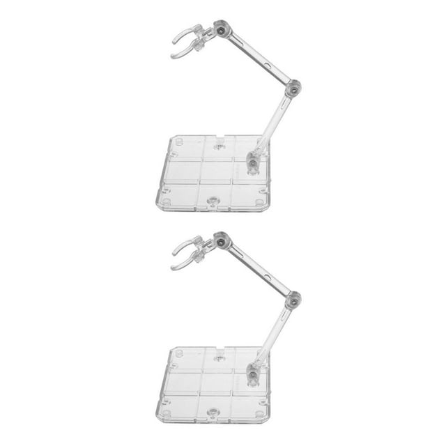 Decodeary Action Figurine Présentoir Tenant Étagère Stable Bureau Figure Affichant Support de Fixation Jouet Accessoire Modèle de Base comme Indiqué 2Set