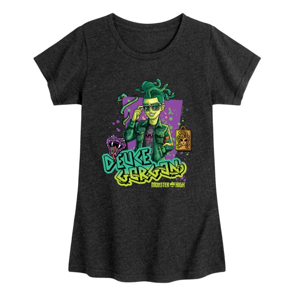 Monster High - Deuce Gorgon Snake Venom - Toddler & Youth Girls Short Sleeve Graphic T-Shirt