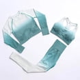 thumbnail image 2 of Conjunto de mallas de gimnasio para mujer, ropa deportiva de entrenamiento de cintura alta, traje de yoga, chándal de dos piezas acanalado gradual sin costuras, 2 of 5