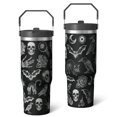 thumbnail image 2 of 1pc Goth 30oz Tumbler with Straw & Handle - Insulated Stainless Steel Cup | Holiday Gift for Man Women (Christmas, Valentine's, Birthday), 2 of 7