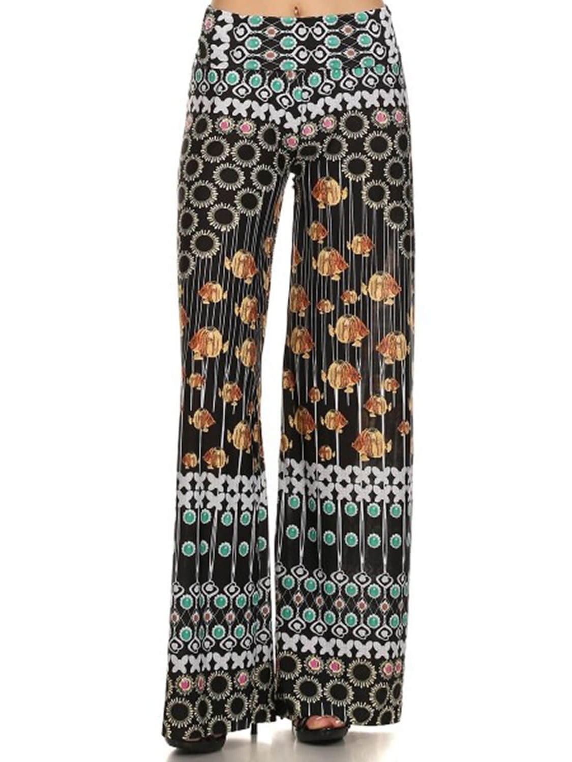 High Waist Straight Leg Fold Over Palazzo Pant