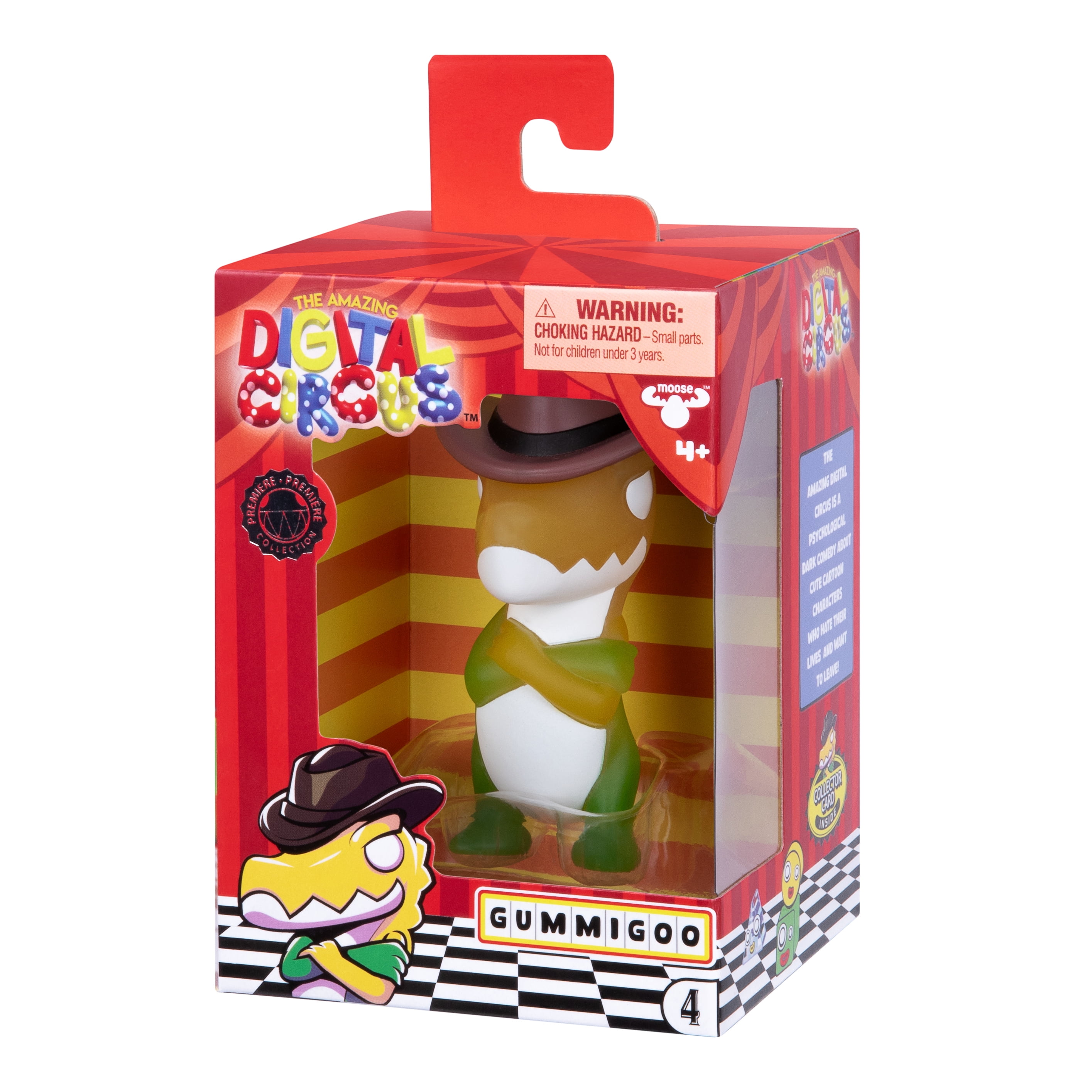 Amazing Digital Circus Gummigoo Vinyl Figure, 4" Collectible and Collector Card , Ages 4+