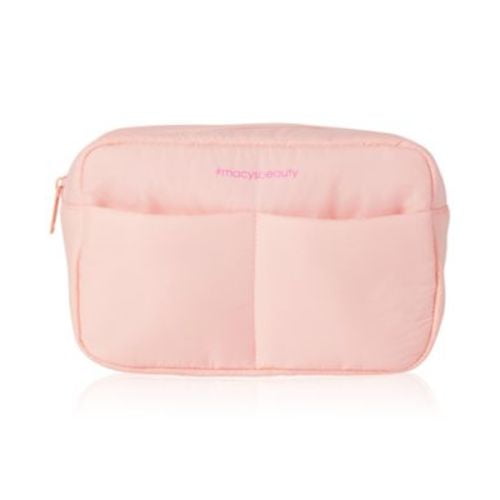 Photo 5 of Macy's Beauty Impulse Beauty Collection Pink Cosmetic Bag. Pink Travel Cosmetic Bag 
Super Soft Shell - 2 Exterior Slip Pockets - 1 Exterior Zip Pocket - Interior Mesh Divided Pocket
9.5" L x 6"H x 3"D - New With Tags
