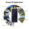 thumbnail image 3 of 10W Flexible Solar Panel Solar Cells for Car RV Boat Home Roof Van Camping Solar Battery, 30A Solar Controller Module, 3 of 8