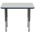 thumbnail image 3 of ECR4Kids 24in x 36in Rectangle Premium Thermo-Fused Adjustable Activity Table Grey/Navy/Black - Super Leg, 3 of 8