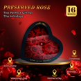 thumbnail image 3 of Flores preservadas Vryblos Forever Red Roses en caja con forma de corazón, 3 of 7