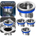 thumbnail image 1 of DQrwqpou Tapón Sellado Plug And Play Cubierta Desagüe Piso Accesorios Baño (Plata), 1 of 4