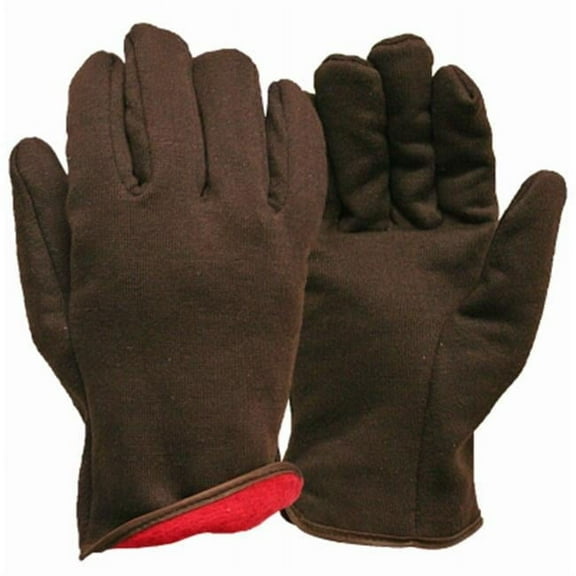 Big Time Products  Mens True Grip Winter Large Jersey Lined Glove, Brown