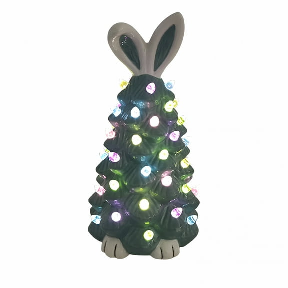 LAMIRO Bunny Tree Easter Decorations for Indoor Spring Home Bedroom Office Decor,Tabletop Bunny Tree Home Easter Decoration of the Day