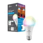 GE Cync A21 Smart LED Light Bulb, Color Changing Indoor Decor Lights, 100 Watts, Medium Base, 1pk