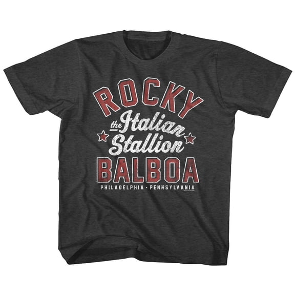 Rocky The Italian Stallion Black Heather Youth T-Shirt