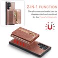 thumbnail image 2 of Nalacover Zipper Wallet Case for Samsung Galaxy S22 Ultra with Card Slots Holder Magnetic Kickstand, 2 in 1 Design Luxury Shining PU Leather Shockproof Anti-Scratch Cover for Galaxy S22 Ultra,Rosegold, 2 of 11