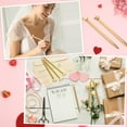 thumbnail image 3 of Valentine Heart Shaped Pens Black Ink Retractable Metal Decorative Pens for Party Favor Wedding Bridal Shower Gifts(Gold), 3 of 4