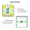thumbnail image 5 of Lsque crocodile and duck Printed Tissue Box Cover Holder, Facial Paper Organizer Dispenser,Square with Bottom Belt, PVC Leather Decorative Organizer, 5 of 7