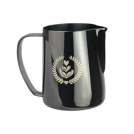

Commercial Grade Stainless Steel Frothing 12-Ounce Frothing - black